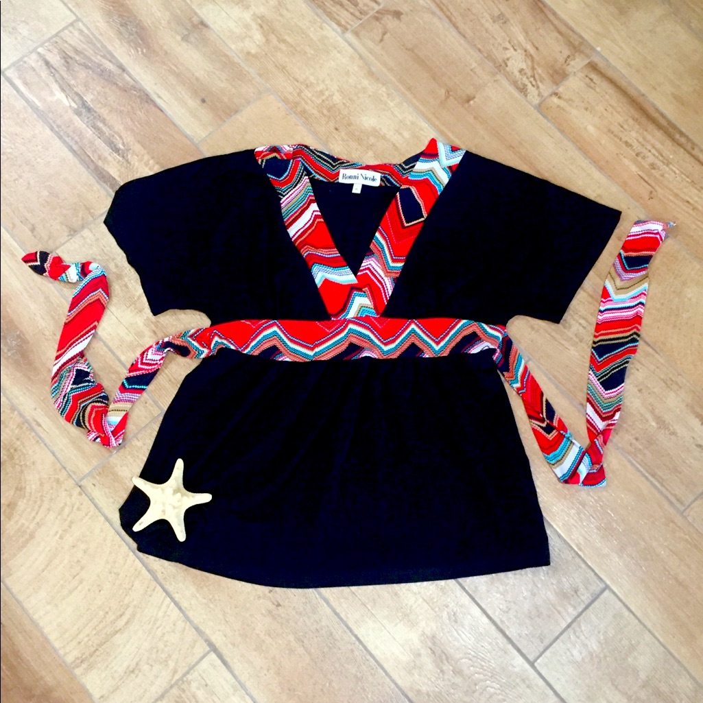 Ronni Nicole Xl Beautiful Top Black